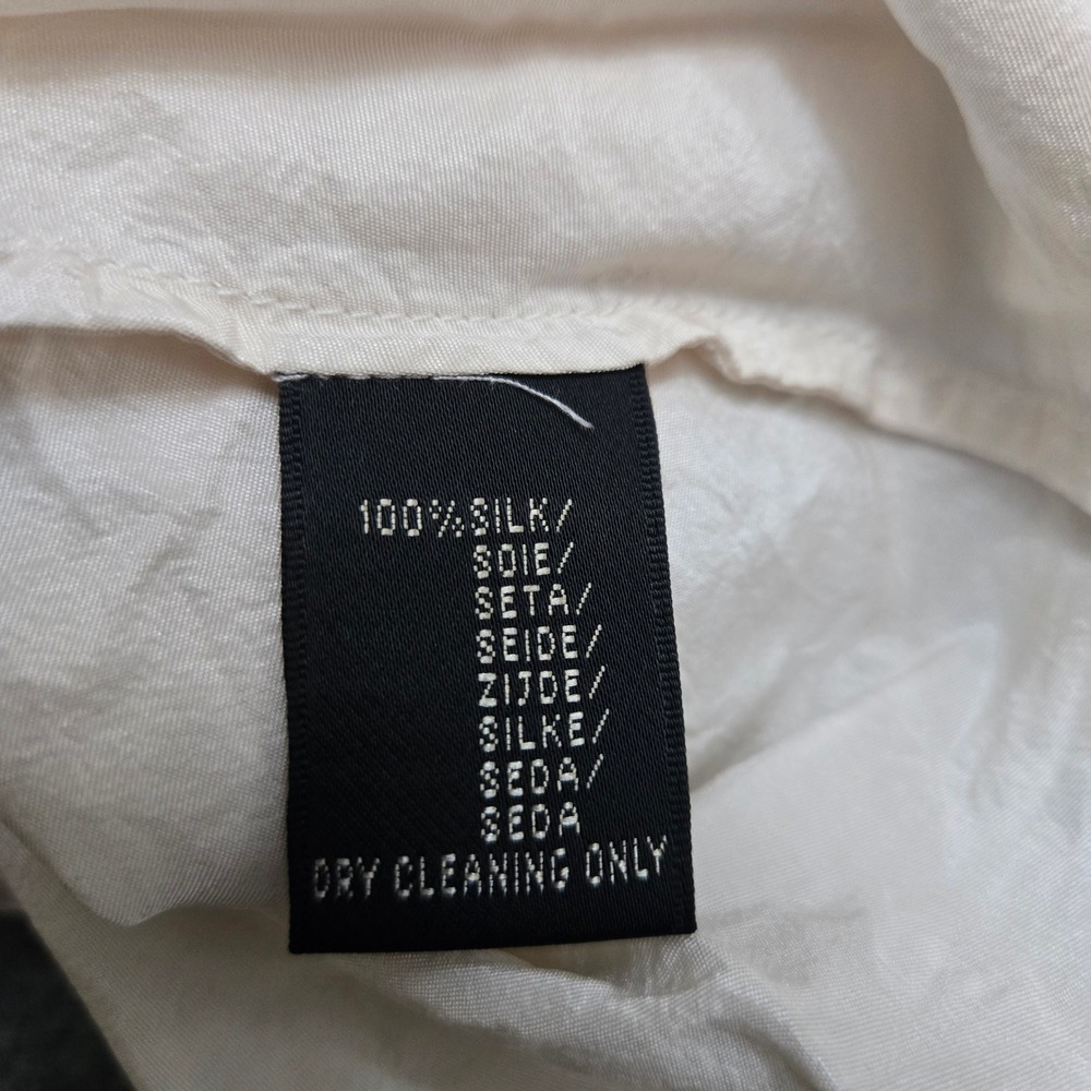 Ralph‎ Lauren Silk Blouse Womens Small Victorian Edwardian Quiet Luxury Elegant - Picture 3 of 12